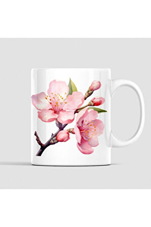 Çiçekli Kupa, Romantik Çiçekli Kupa, Pembe Çiçekli Kupa. Kupa Baskı