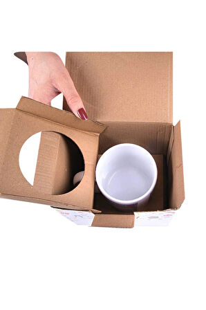 Botanik Desenli Kupa, Modern Minimal Laleli Kupa, Kupa Baskı