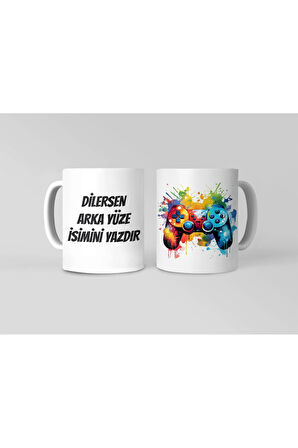 Oyun Konsolu, Gamer, Playstation Konsolu, Gamer Kahve Kupası