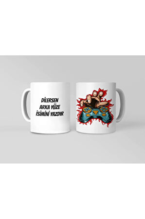 Oyun Konsolu, Gamer, Playstation Konsolu, Gamer Kahve Kupası