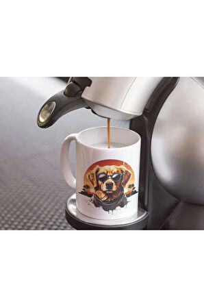 Golden Retriever Köpekli Kupa