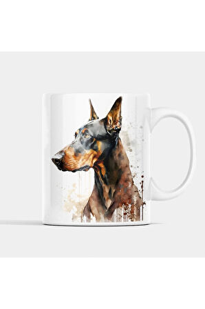 (İSİM YAZDIR) Doberman Kahve Kupası, Doberman Aşkı. Doberman Köpek Malzemeleri