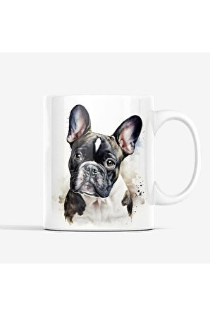 (İSİM YAZDIR) French Bulldog Kahve Kupası, Köpekli Kupa, French Bulldog