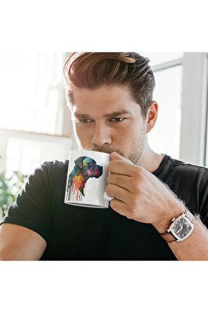 Cane Corso Köpekli Kupa (Çift Taraf Baskı) Yüksek Kaliteli Kupa Baskı