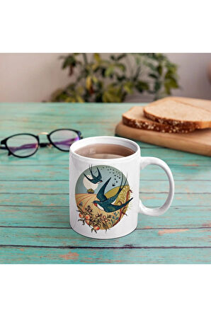 Kırlangıç Kuşlu Kupa