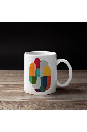 Modern Kupa, Minimalist Desenli Kupa, Kupa Baskı