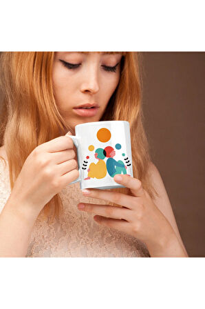 Sevgili Kupa - Kardeş Kupa - Canlı Renkler - Kupa Baskı