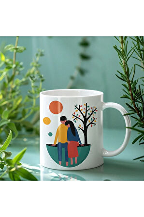 Aşkı, Karı Koca, Sevgililer Günü, Evlilik Yıldönümü Hediye Kupa (İSİM YAZDIR)- Kaliteli Kupa Baskı