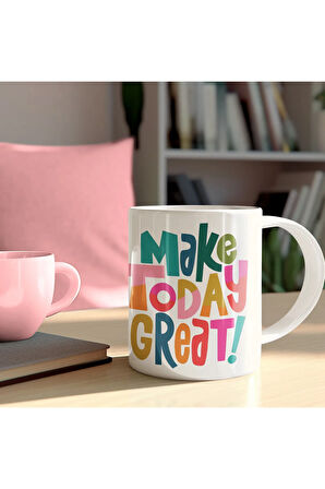 Motivasyon Sözleri Kupa, Yazılı Kupa, Günün Güzel Geçsin Kupa Baskı