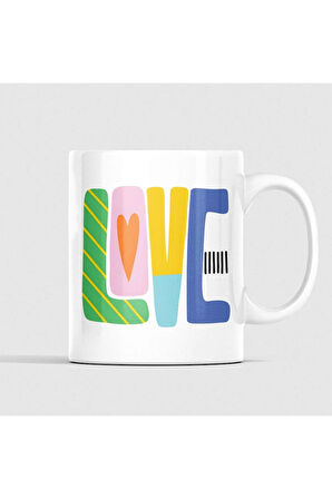 Aşk, Sevgi, Sevgili Kupa, Yazılı Kupa, Renkli Kaliteli Kupa Baskı