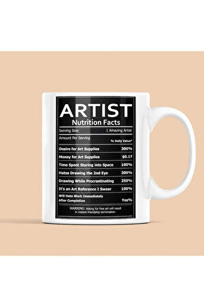 Sanatçı Kupası, Kahve Kupası, Kupa Baskı, Yazılı Kupa, Motivasyon Sözleri Kupa