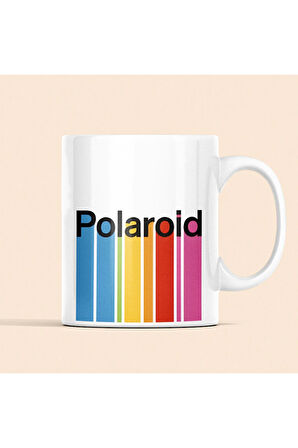 Nostaljik Polaroid Logolu Kupa, Retro Kahve Kupası