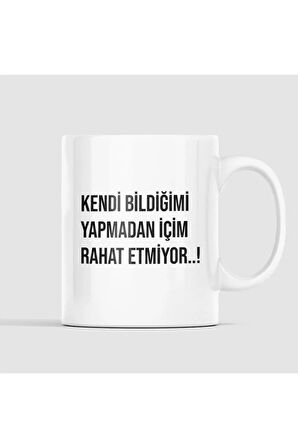 Eğlenceli Yazılı Kahve Kupası