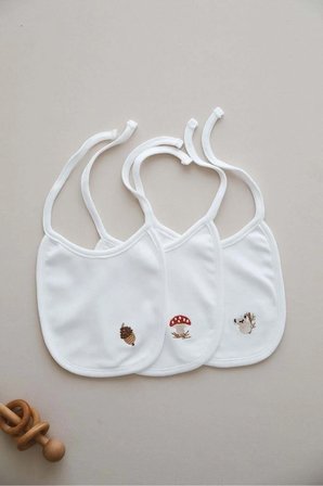3lü Biyeli Bebek Önlüğü 0-3 Ay Model 1