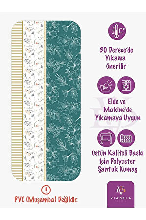 Turkuaz Rüyası: Doğanın Renkleri Masa Örtüsü