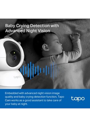 Tapo TC71 3MP Pan Tilt Güvenlik Kamerası Wifi Kayıt özelliği Yüksek çözünürlük