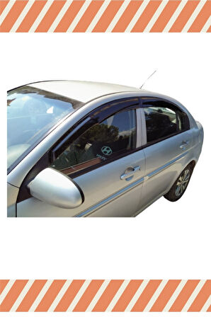 Hyundai Accent Era 2005-2011 4'lü Mügen Tip Cam Rüzgarlığı