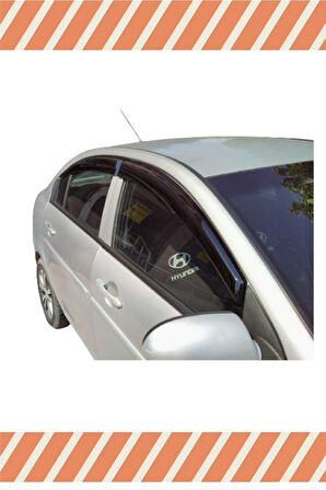 Hyundai Accent Era 2005-2011 4'lü Mügen Tip Cam Rüzgarlığı