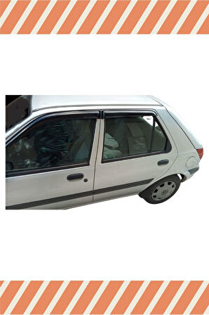 Ford Fiesta 1990-2002 4'lü Mügen Tip Cam Rüzgarlığı,
