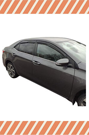 Toyota Corolla 2013-2018 4'lü Mügen Tip Cam Rüzgarlığı