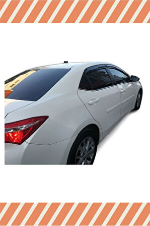 Toyota Corolla 2013-2018 4'lü Mügen Tip Cam Rüzgarlığı