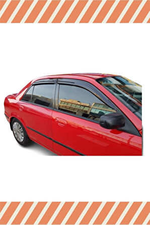 Mazda 323 Sedan 1999-2003 4'lü Mügen Tip Cam Rüzgarlığı