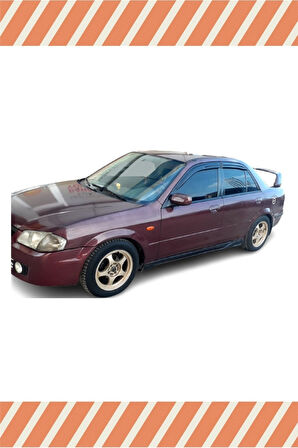 Mazda 323 Sedan 1999-2003 4'lü Mügen Tip Cam Rüzgarlığı