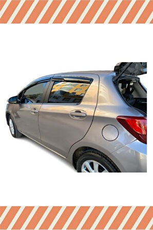 Uyumlu Toyota Yaris 2012-2018 4’lü Mügen Tip Cam Rüzgarlığı