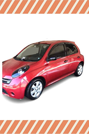 Nıssan Micra 2011-2018 4'lü Mügen Tip Cam Rüzgarlığı