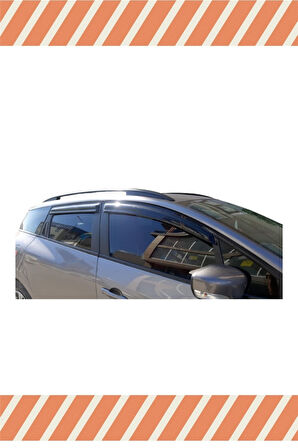 Renault Clio 4 Stw 2012-2018 4'lü Mügen Tip Cam Rüzgarlığı