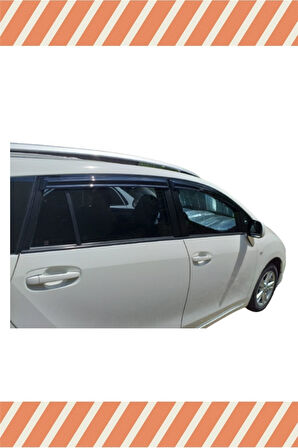Toyota Verso 2010-2017 4'lü Mügen Tip Cam Rüzgarlığı