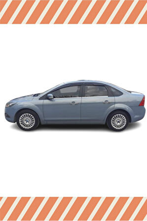Ford Focus 2 Sedan 2005-2011 4'lü Mügen Tip Cam Rüzgarlığı
