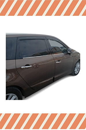 Renault Scenıc 2 2004 -2009 4'lü Mügen Tip Cam Rüzgarlığı