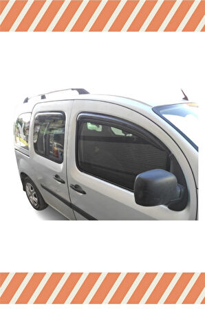 Renault Kango 2 2008-2021 4'lü Mügen Tip Cam Rüzgarlığı