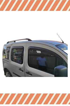Renault Kango 2 2008-2021 4'lü Mügen Tip Cam Rüzgarlığı