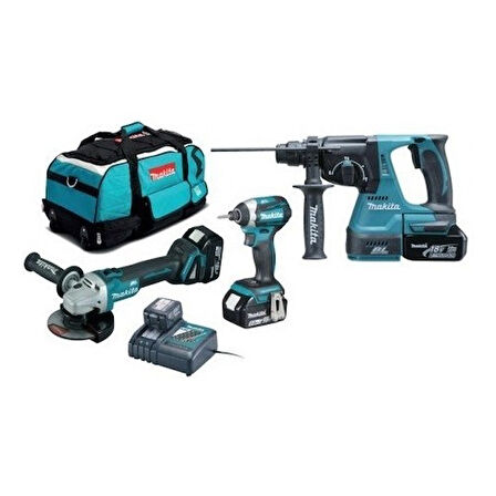 Makita DLX3070TX 18 V 5.0 AH AkÜLÜ PROFESYONEL SET