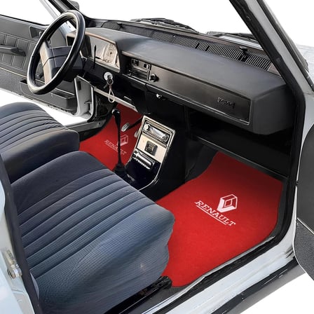 Renault 12 Toros 5 Parça Nakış Işlemeli Kırmızı Araç Oto Halı Paspas
