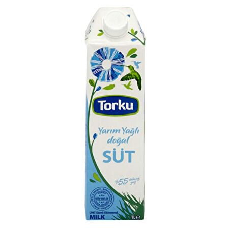 Torku Yarım Yağlı Süt 1 Lt X 6 Adet 