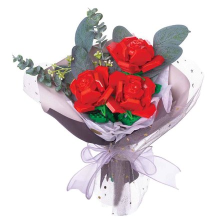 Miniklabtoys S00005757-Rst-Blx-Flower Set Gül Buket 285Parça
