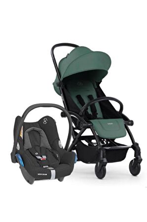 Connect 3 Bebek Arabası Black-Olive Travel Set Cabriofix Black