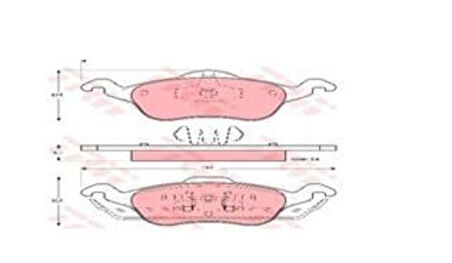 TRW GDB1358 Ön Fren Balatası Focus 1.6 16V 1.8 16V 1.8TDCI 2.016V 98-03 TAMT2K021FCS