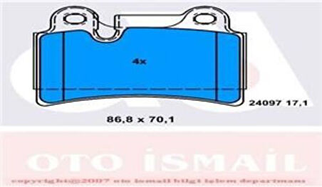 TRW GDB1722 Arka Fren Balatası Touareg 7La.7L6.7L7 3.2 V6 3.6 V6 FSI 4.2 V8 2.5TDI R5 3.0TDI V6 10 02-16 7L6698451B