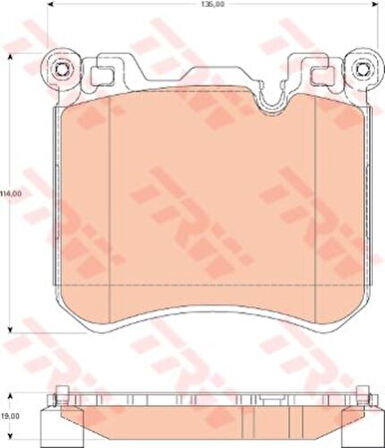 TRW GDB1826 Ön Fren Balatası BMW X5 E70 X6 E71 F15 M 34116794880