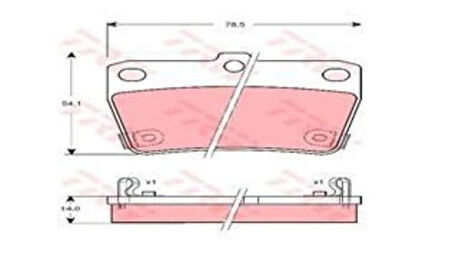 TRW GDB3279 Arka Fren Balatası Disk RAV4 00-05 Tiggo 08-11 446642030