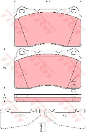 TRW GDB3349 Ön Balata Astra J 12 Insignia 08 Lancer VI 2.0 Evo VIII 98 08 Saab 9.5 10 Impreza 2.5 05 26296FE042