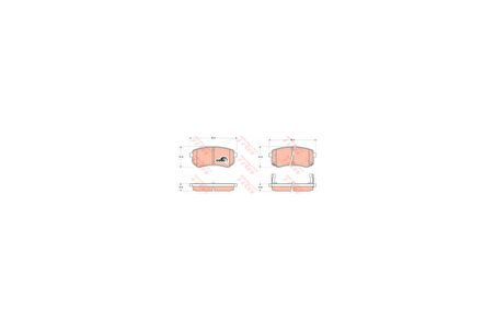 TRW GDB3370 Arka Fren Balatası Hyundai i10 Kia Picanto 1.0 1.1 05-10 583020XA00