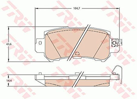 TRW GDB3539 Disk Fren Balatası Arka Cx-5 2011 K0Y12648Z