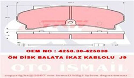 Trw Gdb397 Ön Fren Balatası J9 18Mm Ym