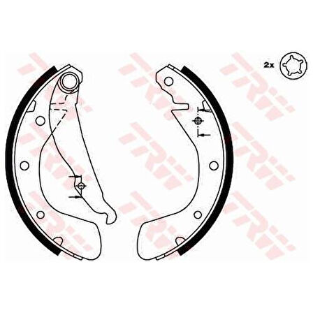 TRW GS8542 Arka Fren Balatası İnce Tip Corsa B Astra F 1605952