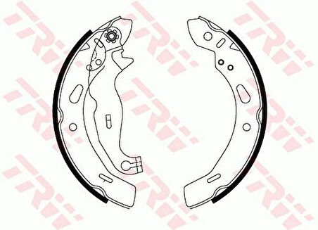 TRW GS8814 Arka Fren Balatası Pabuç Fiesta VI 08-Mazda II 07- 1695033
